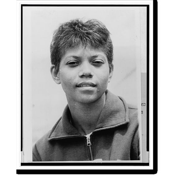 Historic Print, [Wilma Rudolph, head-and-shoulders portrait, facing front], 18" x 24"
