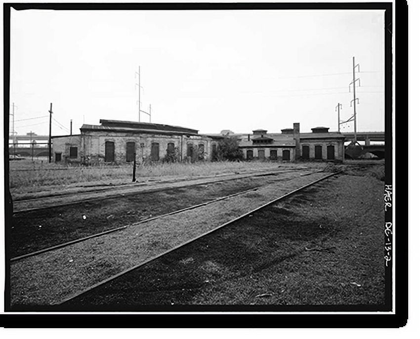 Historic Print, Wilmington & Northern Railroad, Repair Shop, Beech