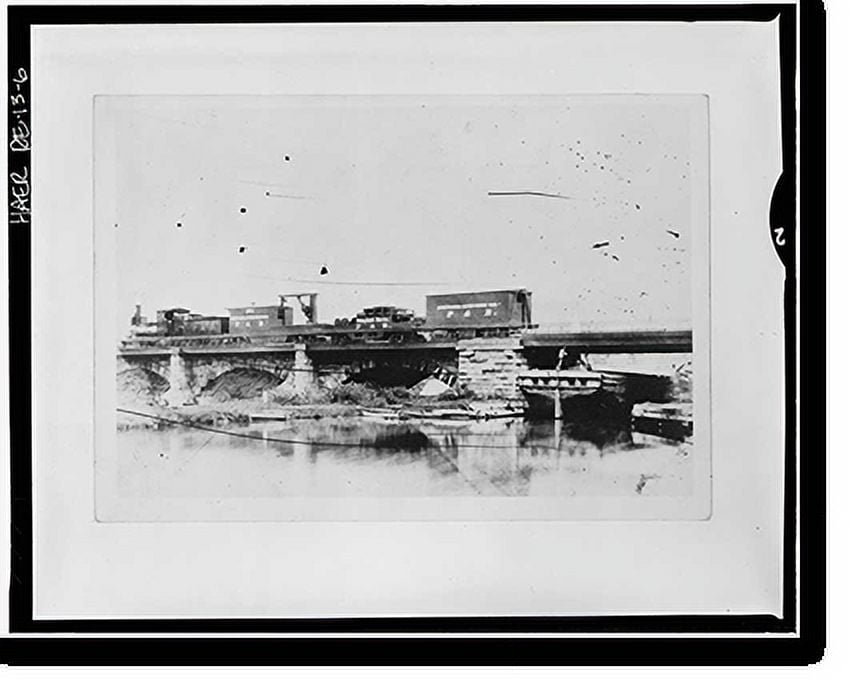 Historic Print, Wilmington & Northern Railroad, Repair Shop, Beech