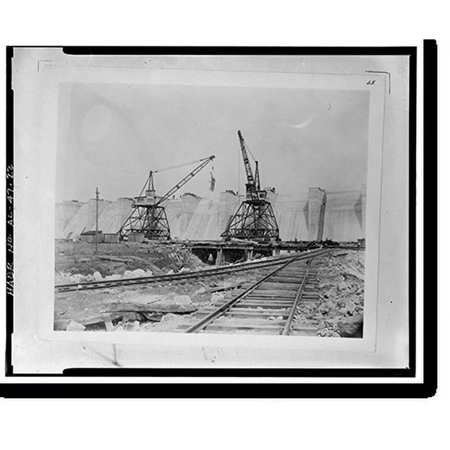 Historic Print, Wilson Dam & Hydroelectric Plant, Spanning Tennessee