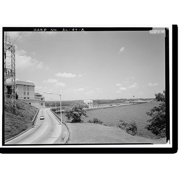 Historic Print, Wilson Dam & Hydroelectric Plant, Spanning Tennessee