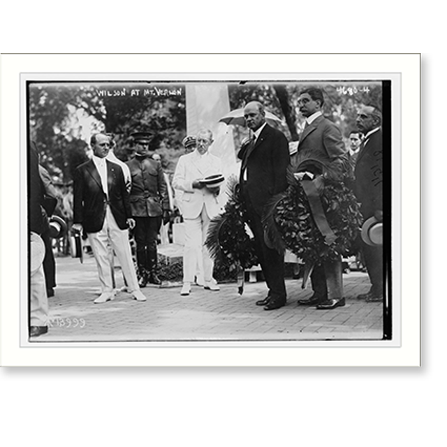 Historic Print, Wilson at Mt. Vernon, 16" x 20"