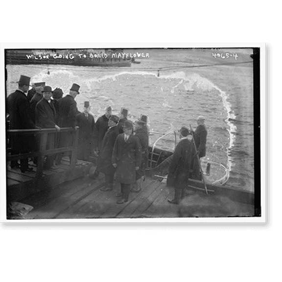 Historic Print, Wilson boarding MAYFLOWER, 18" x 24"