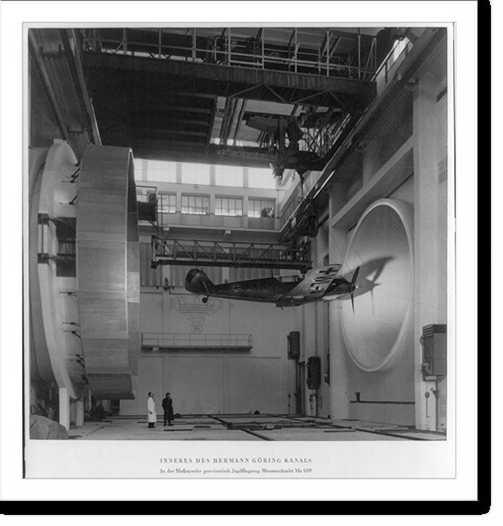 Historic Print, [Wind tunnel at Hermann Goering" Aviation Research