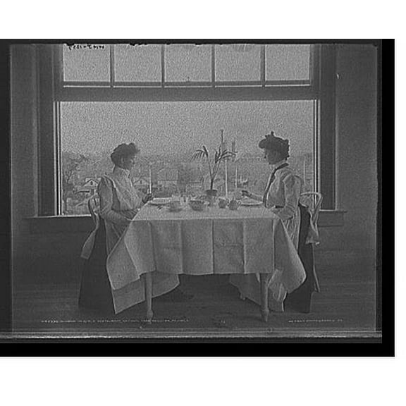 Historic Print, Window in girls' restaurant, National Cash Register [Company], Dayton, O[hio], 16" x 20"