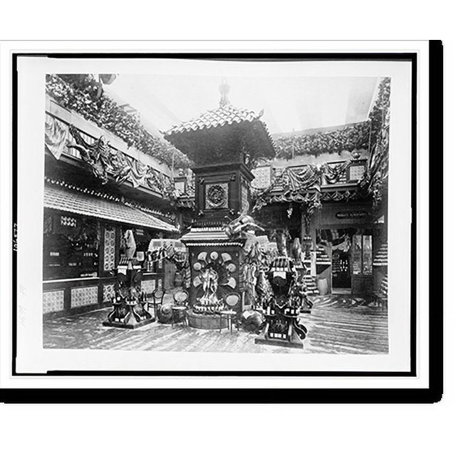 Historic Print, [Wine exhibit, Paris Exposition, 1889], 16" x 20