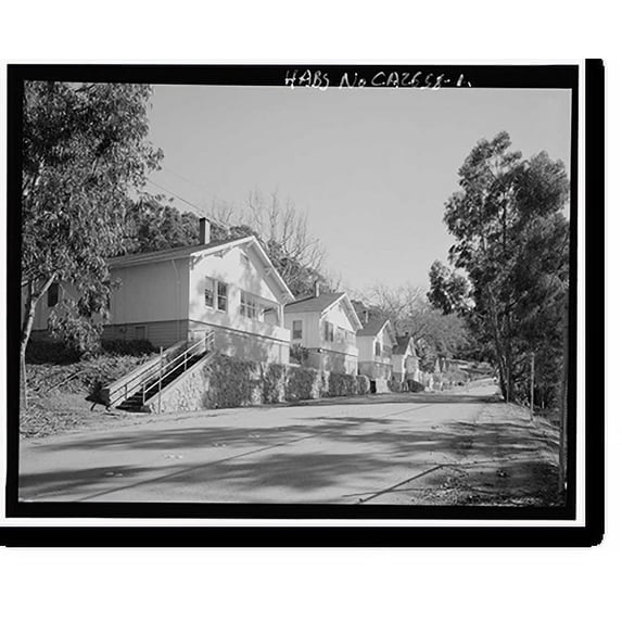 Historic Print, Winehaven, Point Molate Naval Fuel Depot, Richmond, Contra Costa County, CA, 16" x 20"