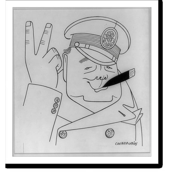 Historic Print, [Winston Churchill], 16" x 20"