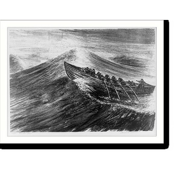 Historic Print, Winter seas, 16" x 20"