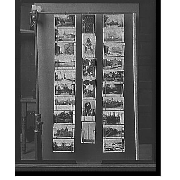 Historic Print, [Wire postcard display rack], 16" x 20"
