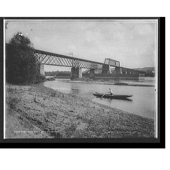 Historic Print, Wisconsin River near Merrimac - 2, 16" x 20"