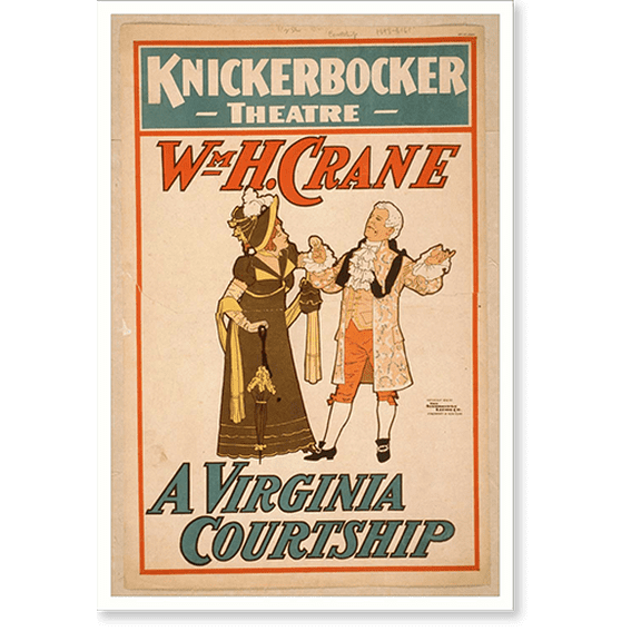 Historic Print, Wm. H. Crane. A Virginia courtship, 16" x 20"