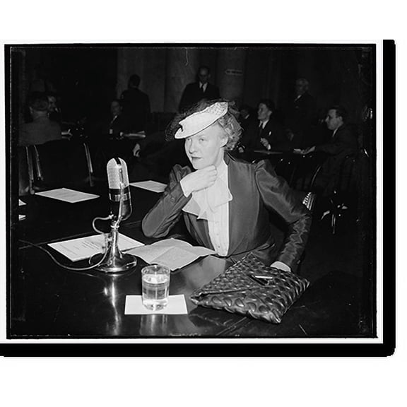 Historic Print, Woman columnist advocates repeal of Neutrality Act to allow U.S. freedom of policy. Washington, D.C., April 26., 18" x 24"