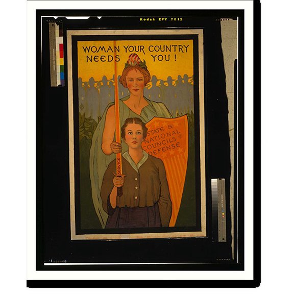Historic Print, Woman your country needs you!, 18" x 24"