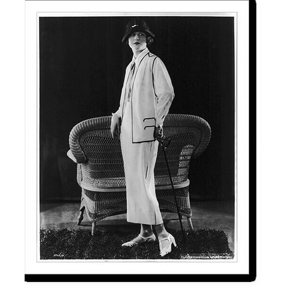 Historic Print, Women modeling clothing: White flannel suit from Davidow Sons, 16" x 20"