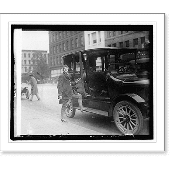 Historic Print, Women taxi drivers, 18" x 24"