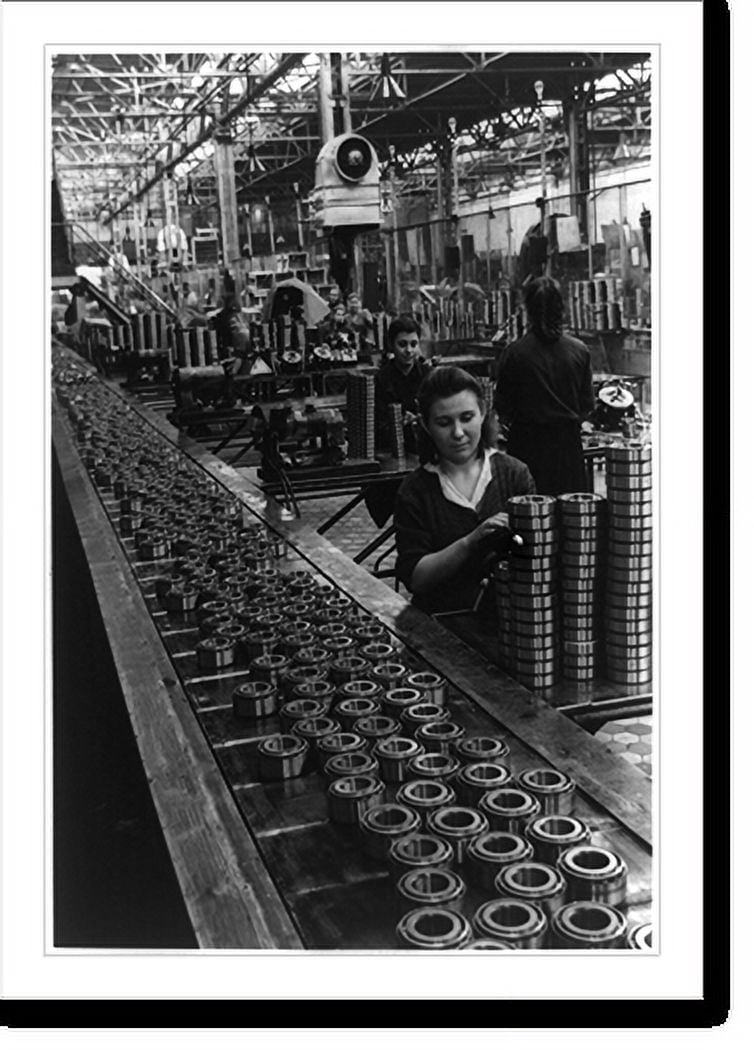 Historic Print, [Women working in ballbearing plant in the Soviet