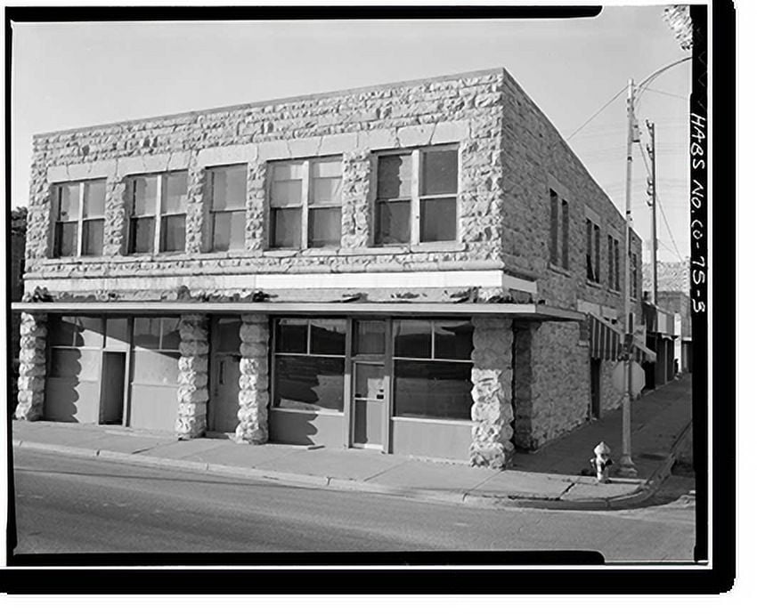 Historic Print, Woodruff Block, 2224 West First Street, La Junta, Otero County, CO 3, 16" x