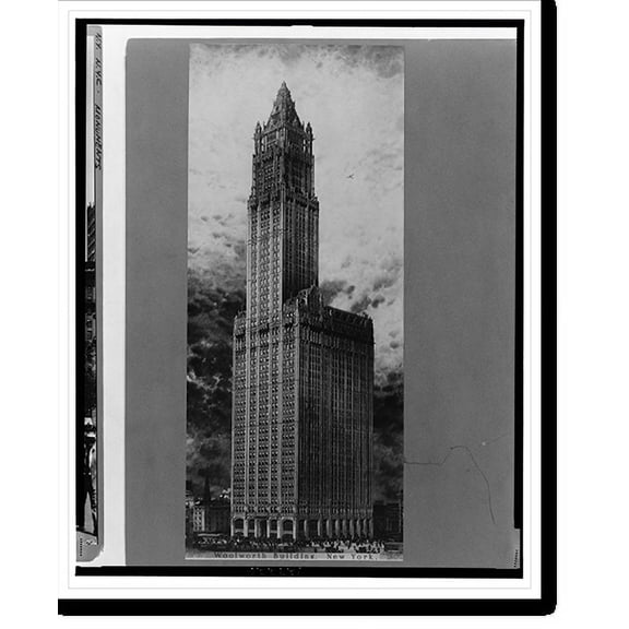 Historic Print, Woolworth Building. New York.Cass Gilbert Architect, New York., 16" x 20"