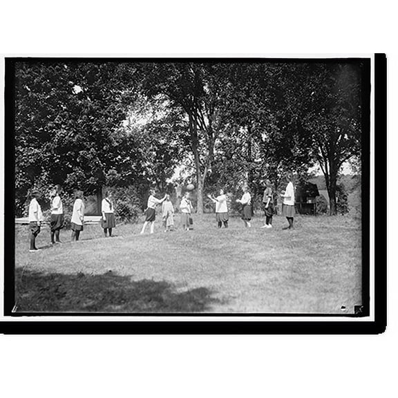 Historic Print, YOUNG WOMEN'S CHRISTIAN ASSOCIATION. SCENES AT Y.W.C.A. CAMP, 18" x 24"