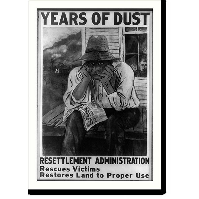 Historic Print, Years of dust Resettlement Administration rescues