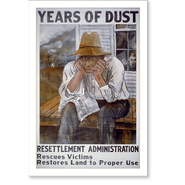 Historic Print, Years of dust Resettlement Administration rescues