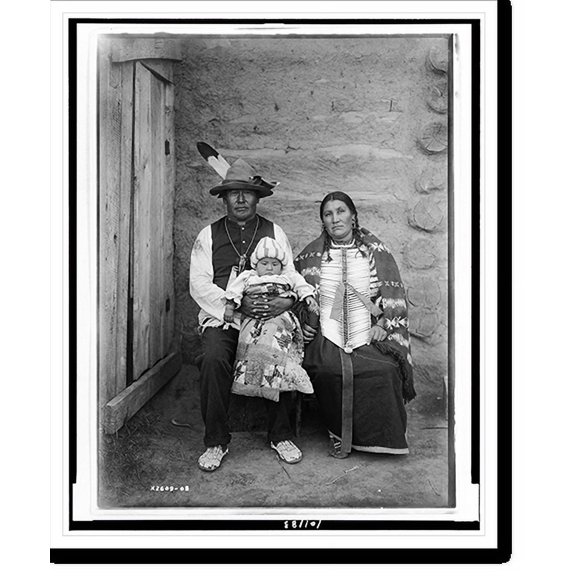 Historic Print, Yellow Bone woman, 18" x 24"