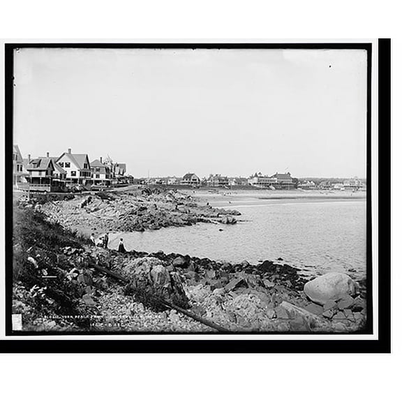 Historic Print, York Beach from Concordville, Maine - 2, 18" x 24"