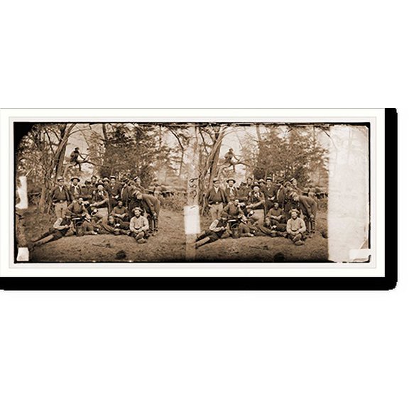 Historic Print, Yorktown Virginia (vicinity). Servants of officers of staff. (The Beef-killers of t, 18" x 24"