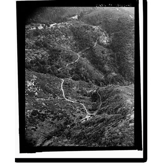 Historic Print, Yosemite National Park Roads & Bridges, Yosemite Village, Mariposa County, CA - 41, 16" x 20"