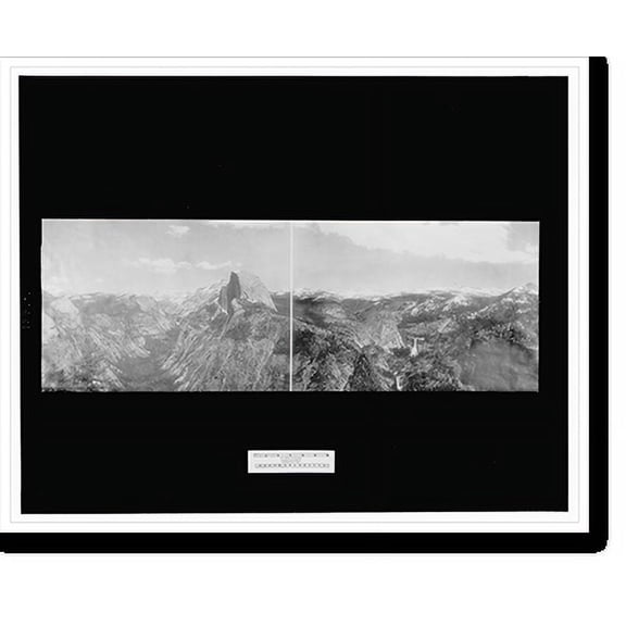 Historic Print, Yosemite Valley from Glacier Point, California, 16" x 20"