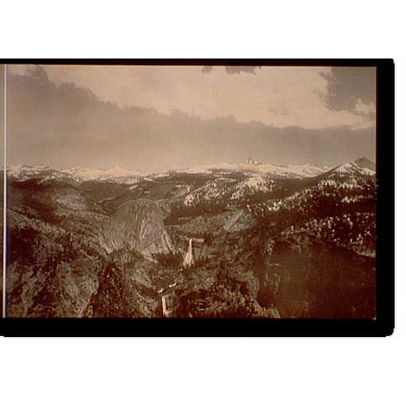 Historic Print, Yosemite Valley from Glacier Point, California - 4, 16" x 20"