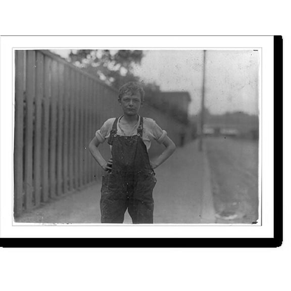 Historic Print, Young worker in Merchants Mill. Location: Fall River, Massachusetts.Lewis W. Hine., 16" x 20"