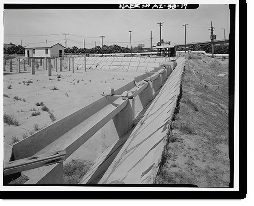 Historic Print, Yuma Main Street Water Treatment Plant, Jones Street at