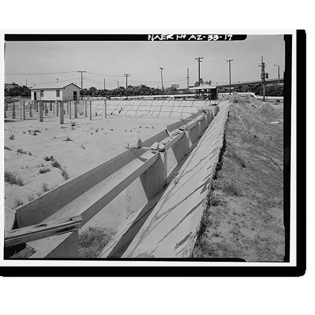 Historic Print, Yuma Main Street Water Treatment Plant, Jones Street at