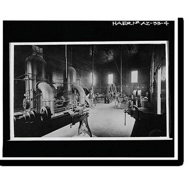 Historic Print, Yuma Main Street Water Treatment Plant, Jones Street at