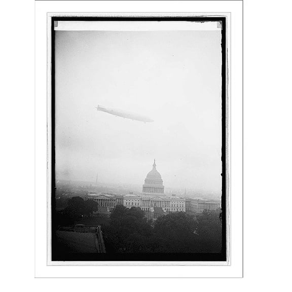 Historic Print, Z.R.1 over the Capitol, 9/22/23, 16" x 20"