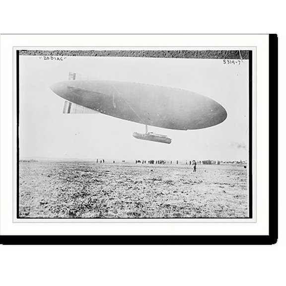Historic Print, ZODIAC blimp, 18" x 24"