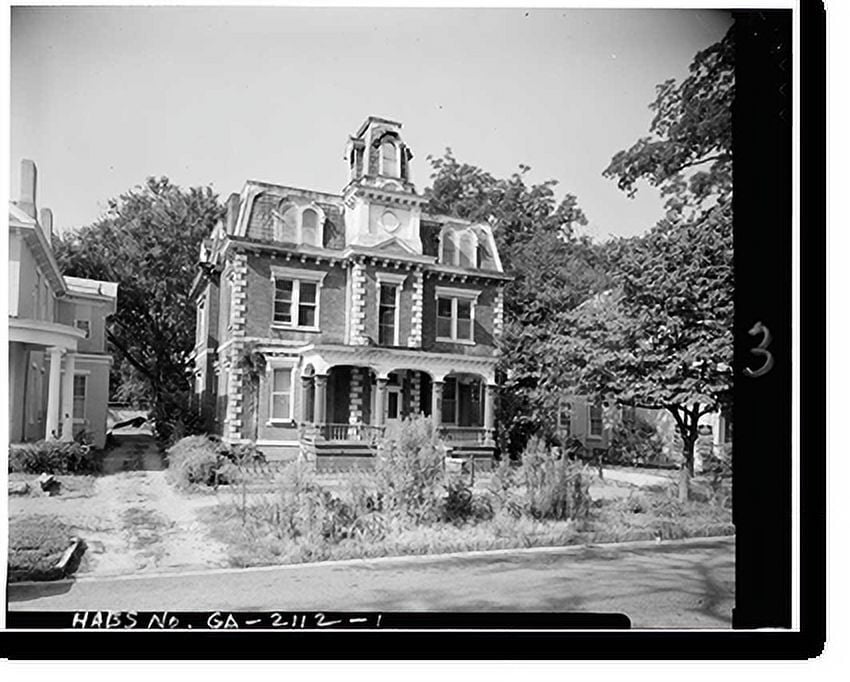 Historic Print, Zachary Daniels House, 448 Greene Street, Augusta