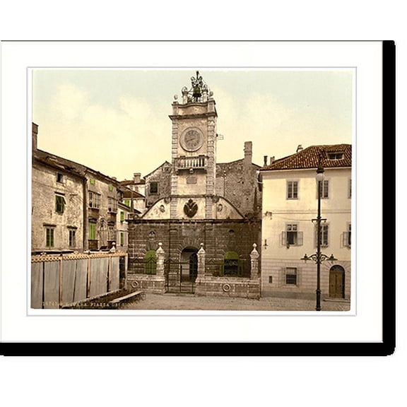 Historic Print, Zara Signori Square Dalmatia Austro-Hungary, 18" x 24"