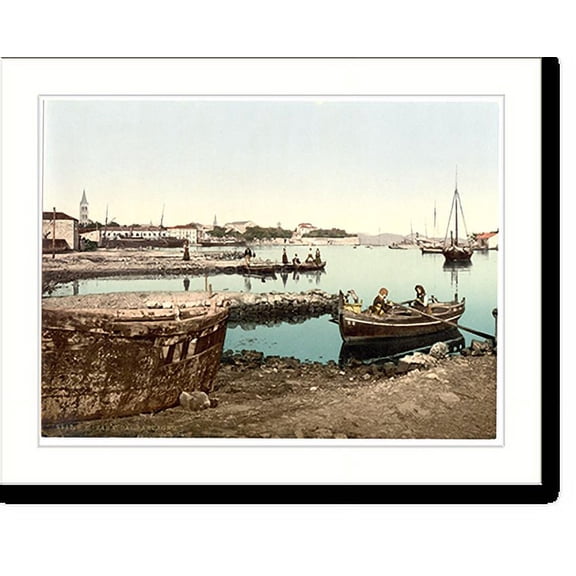 Historic Print, Zara from Barcagno Dalmatia Austro-Hungary, 16" x 20"