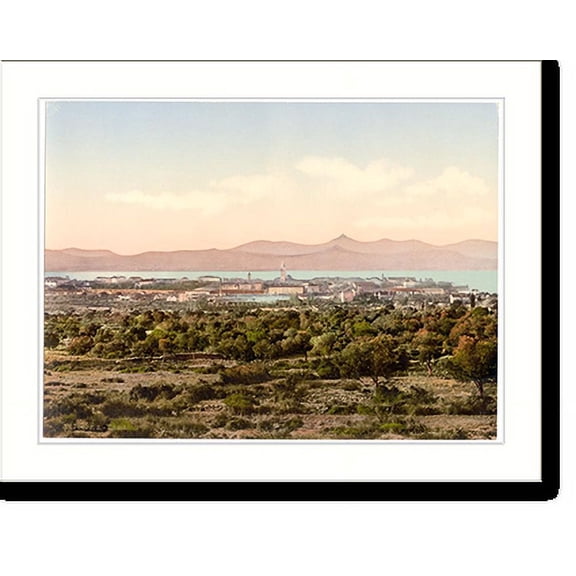 Historic Print, Zara general view Dalmatia Austro-Hungary, 18" x 24"