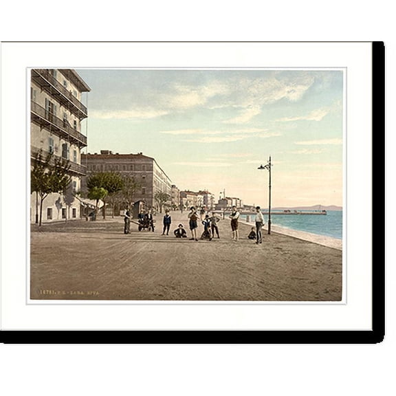 Historic Print, Zara water front Dalmatia Austro-Hungary, 18" x 24"