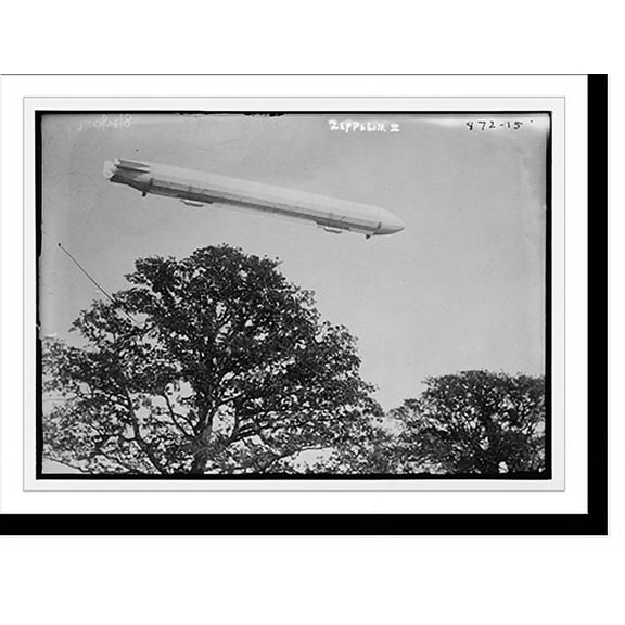 Historic Print, Zeppelin III in flight, 16" x 20"