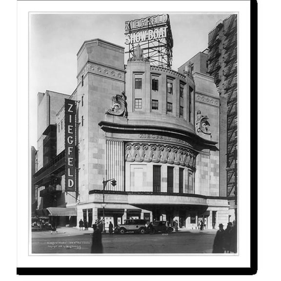 Historic Print, Ziegfeld Theatre, 1341 6th Ave., New York City, 18" x 24"