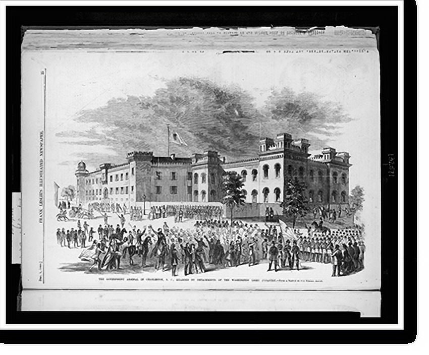 Historic Print, The government arsenal in Charleston, S.C., guarded by ...