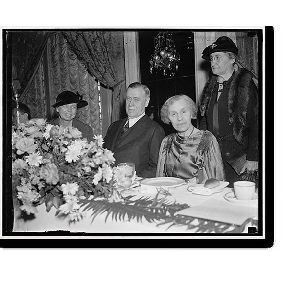 Historic Print, At luncheon to English peace advocate. Washington, D.C., Jan. 9. Mrs. Roosevelt was among the distinguished guests to attend the luncheon today in honor of Dr., 18" x 24"