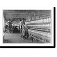 thumbnail image 1 of Historic Print, The superintendent and one of the spinners, Catawba Cotton Mills, Newton, N.C. Others smaller still. Ten boys and girls this size and smaller out of a force of 40 employ...18" x 24", 1 of 3