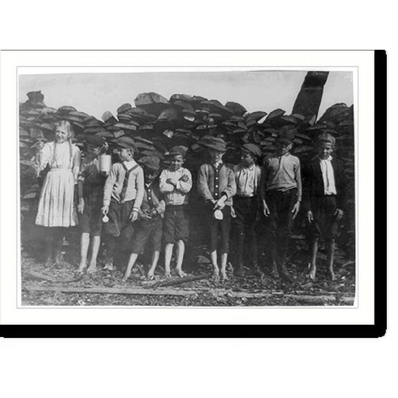 Historic Print, Some of the younger workers (not all) who work in the Biloxi Canning Factory. On right-hand end of photo is Lazro Boney, 12 years old, been working 4 years at this facto…16" x 20"