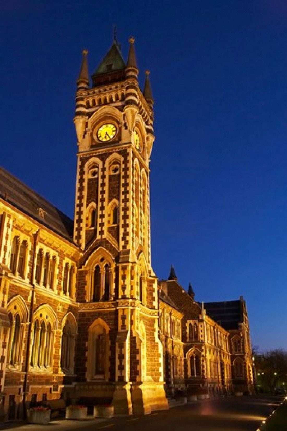 Historic Registry Building University of Otago South Island New Zealand (vertical) Canvas Art - David Wall DanitaDelimont (23 x 34)